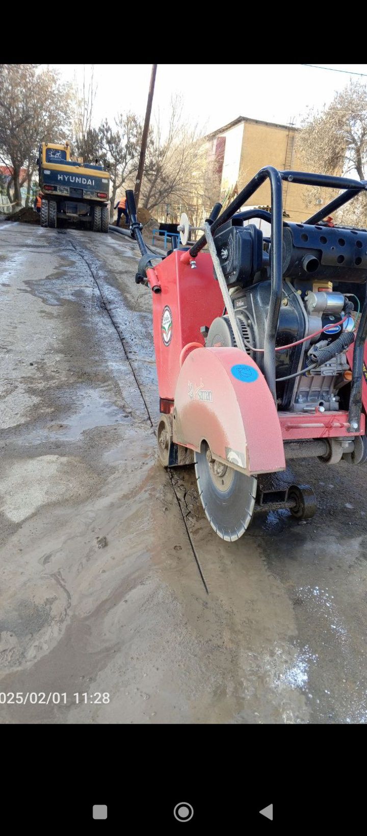 Styashka beton asfalt kesish