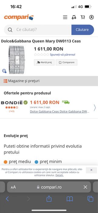 Ceas dama Dolce&Gabbana Queen Mary