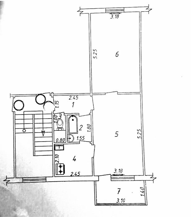 Ялангач 2/1/4 50м2