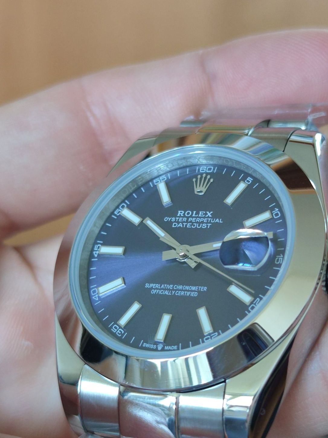 Rolex Datejust Blue L Мъжки Часовник Най-Високо Качество с Кутия