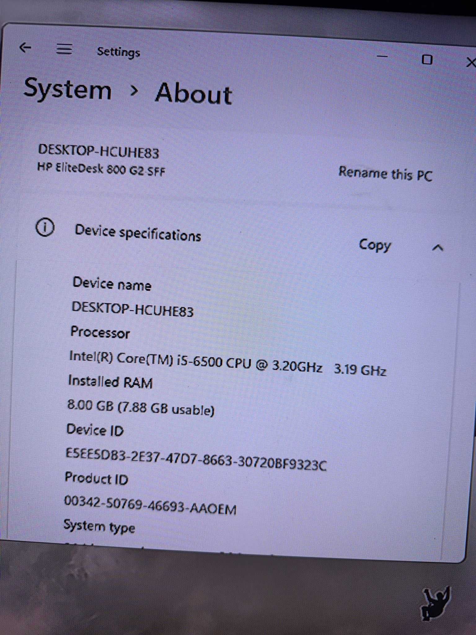 Unitate Gaming HP EliteDesk 800 G2 SFF i5-6500 -8Gb-nVidia Quadro K420