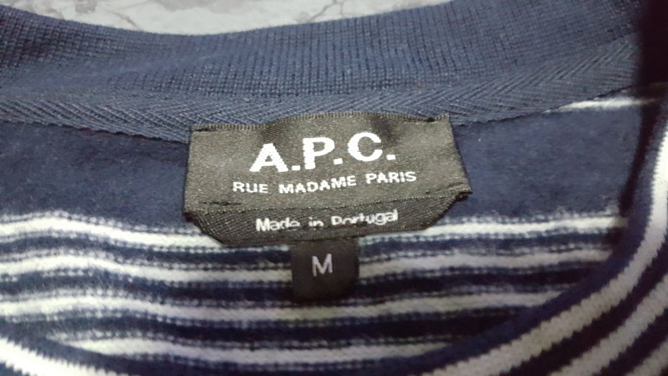 A.P.C. Rue Madame Paris striped sweater мъжка блуза