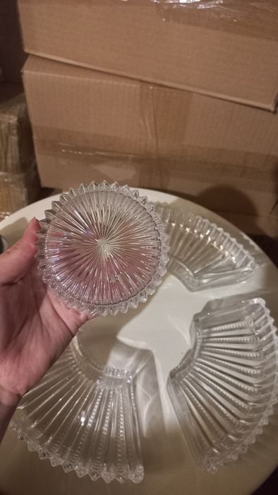 Кристално плато за ядки от 5 части