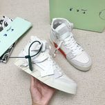 Adidasi OFF WHITE - High White Sneakers Premium din Piele Full Box NOI