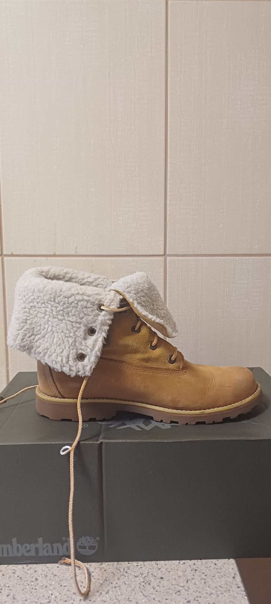 Ghete Timberland  Authentic Roll Top Boot  Wheat Nubuck