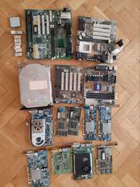 Антикварни дъно сокет7, слот1, HDD40GB, видео карти PCI, AGP