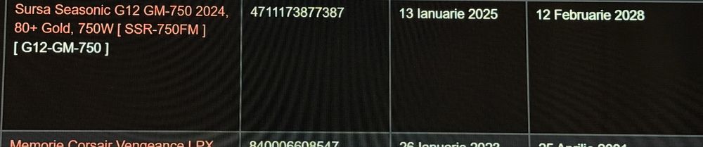 Sursa Seasonic G12 GM-750 750W cu garantie