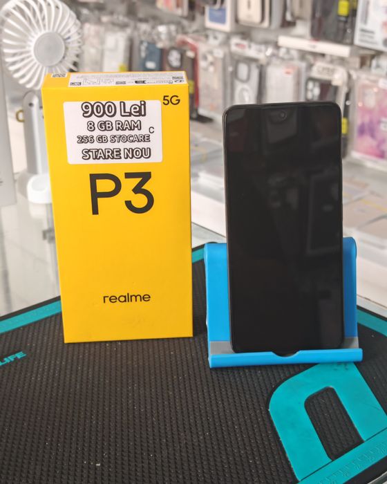 Realme P3, 8/256 GB, Nou, Garanție