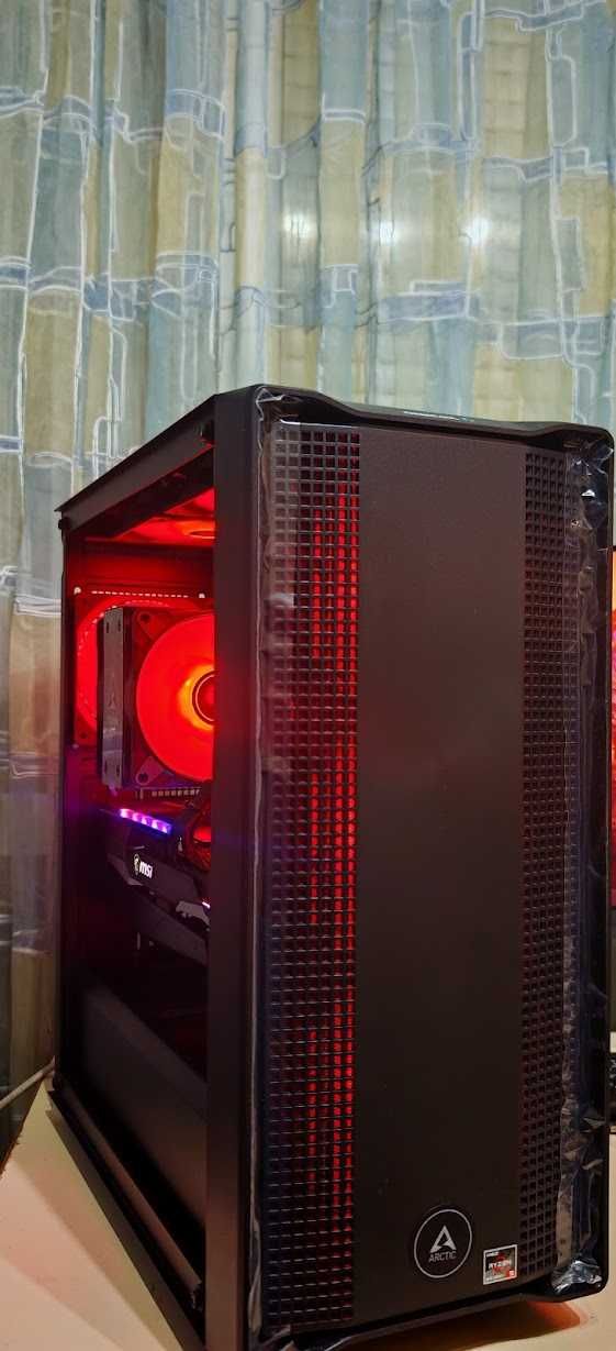 ТОП Геймърско PC R5 7600X/64Gb DDR5/1TB+1TB nVme/RX 6800XT 16Gb/Гаранц