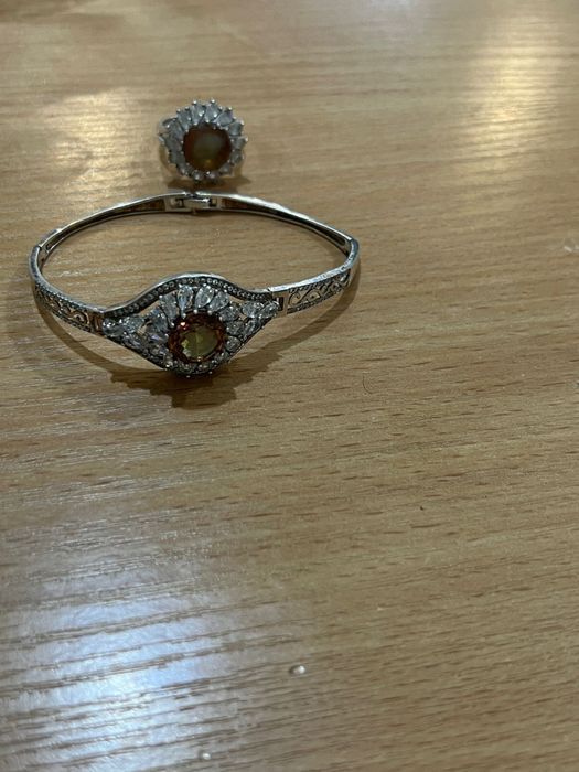 Браслет и кольцо серебро