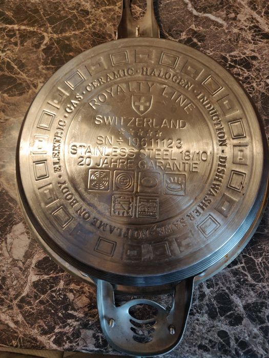 Tigai inox cu capac sticla Domotec Germania si fără capac