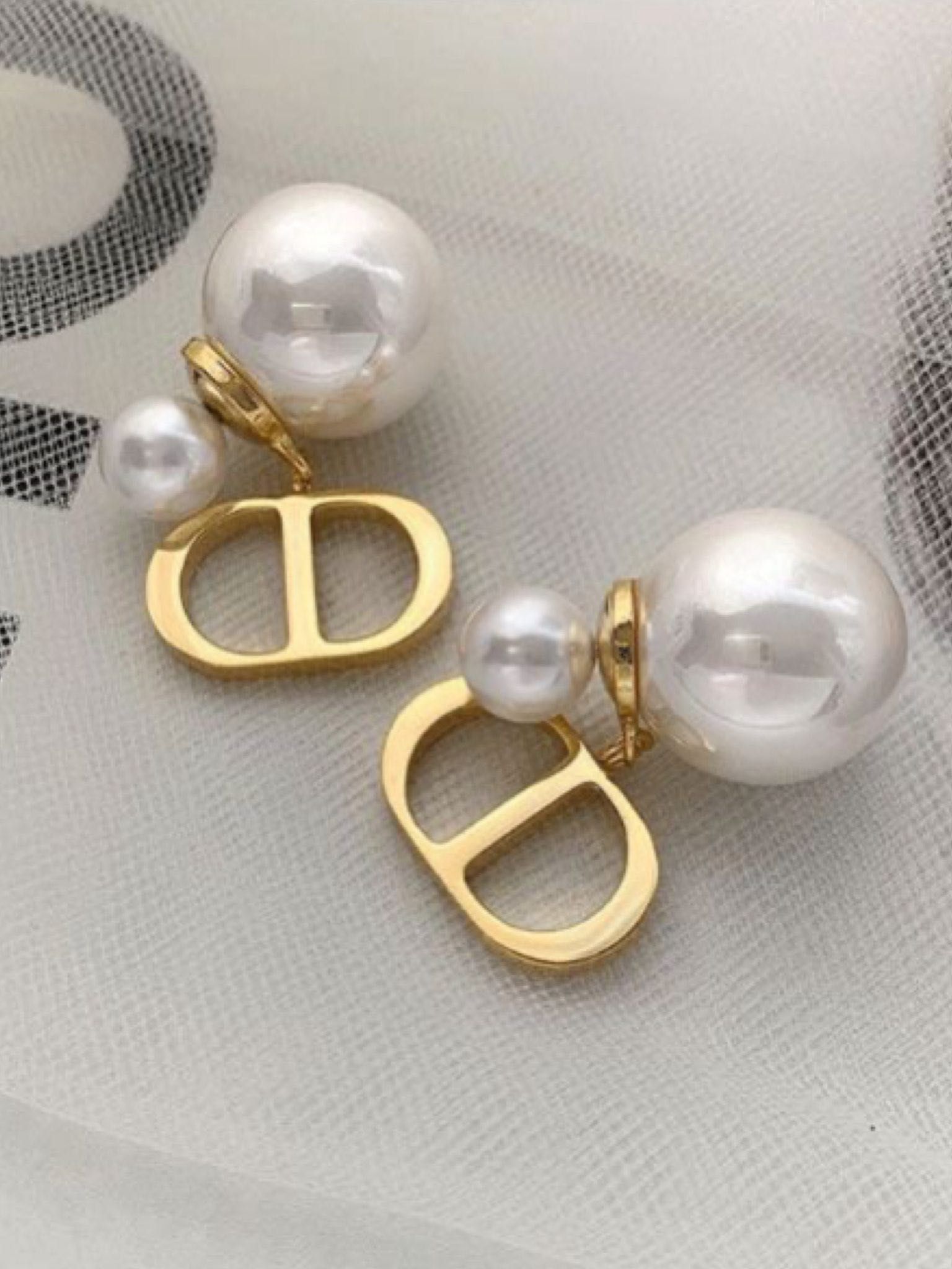 DIOR обеци колие