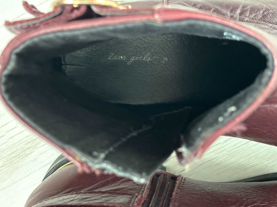 Детски кожени ботушки за момиче ZARA, PROTETIKA, PRIMIGI, р. 28 27 24