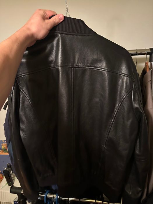 Мъжко кожено яке бомбър естествена кожа