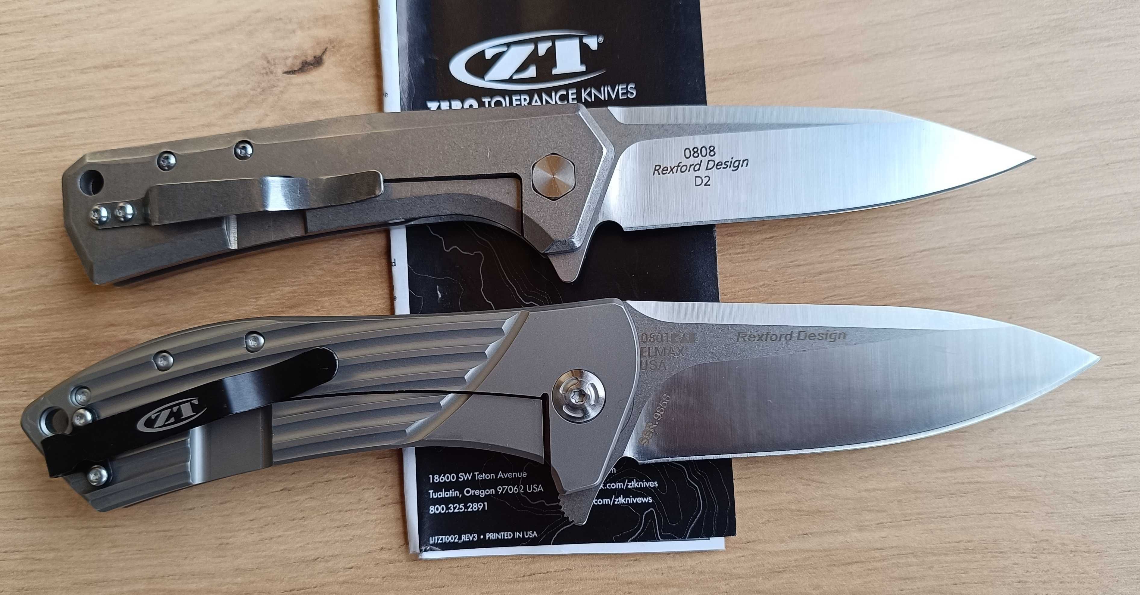 Сгъваем нож  ZT 0808 / ZT 0801