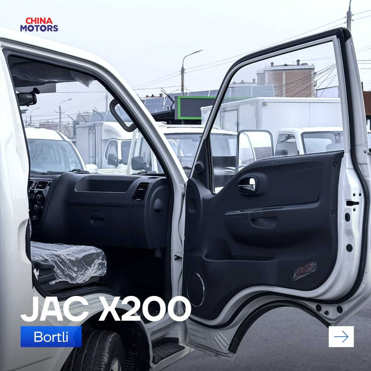 JAC X200 Bort  ишончли юк ташиш учун идеал танлов! 25% boshlang'ich