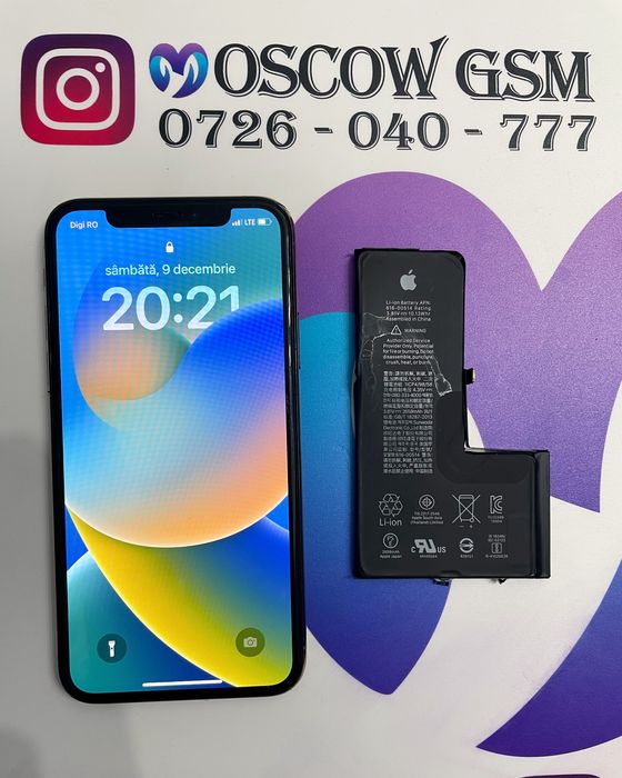  Acumulator / Baterie Original iPhone X/Xs  Montaj pe loc !