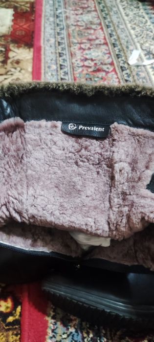 Кожаные сапоги женские