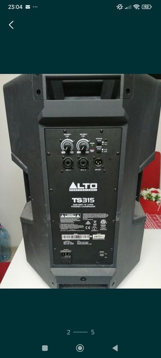 Boxe active Alto ts 315 și stație Kenwood
