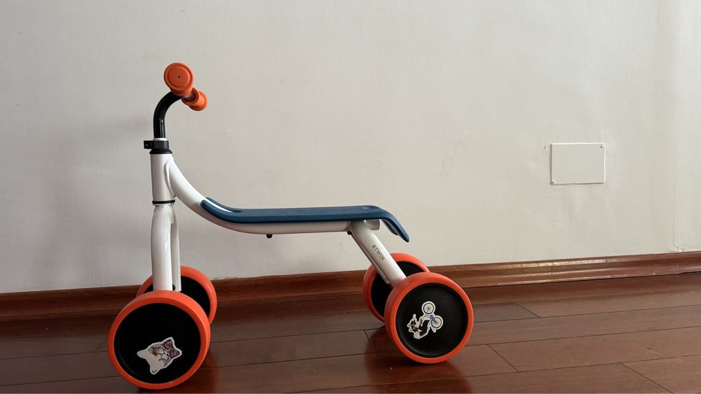 Bicicleta fara pedale 2 in 1 Portocalie copii 1-3 ani ( 73-95cm )