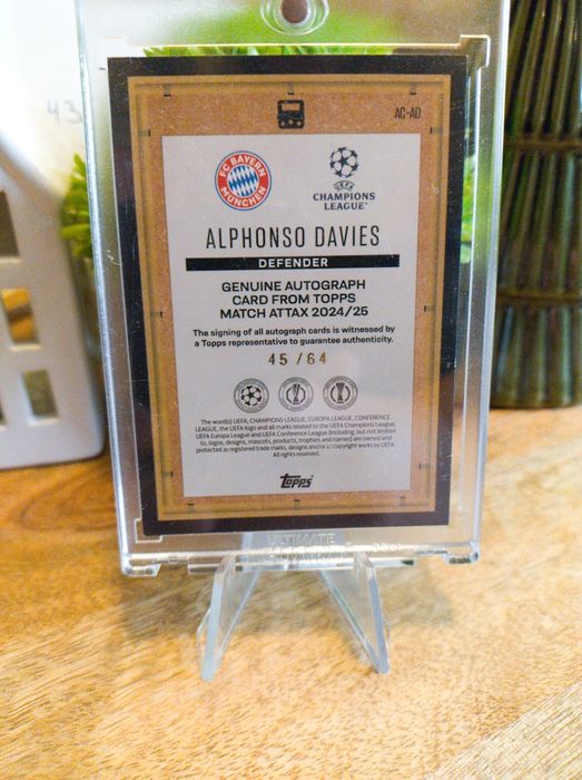 Карта с автограф/ Genuine Autograph 45/64