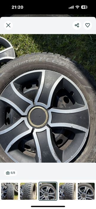 Jante golf 5, cu cauciucuri Noi  de iarnă.