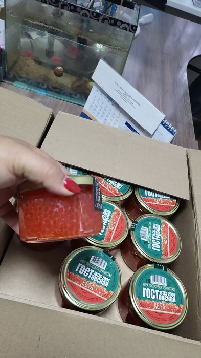 Икра кеты 250 гр. 7000 тг.