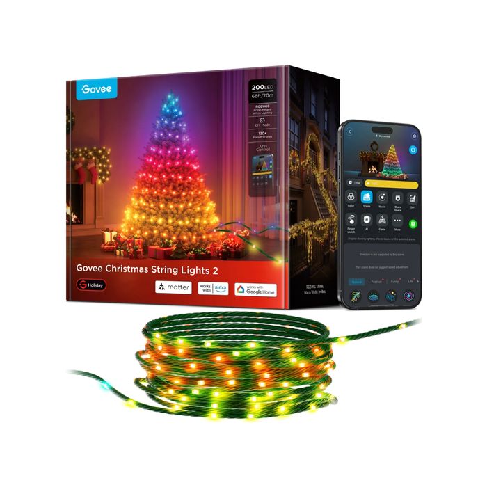 Instalatie Craciun Govee String Lights 2 - Smart WiFi, noi, sigilate
