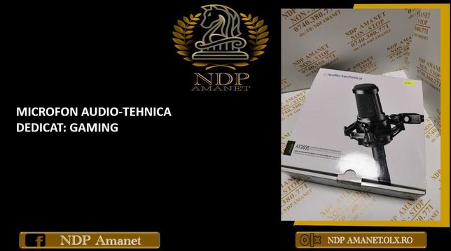 NDP Amanet Calea Vitan Microfon Gaming/Streaming Audio-Tehnica nou