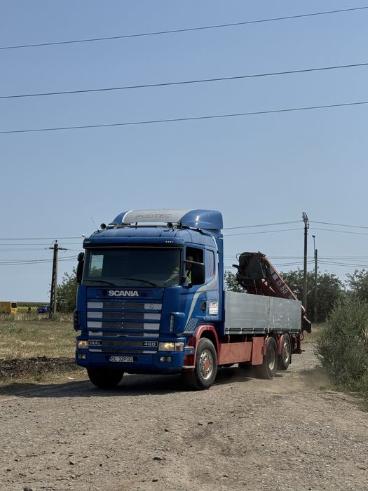 Scania cu macara v8 r460