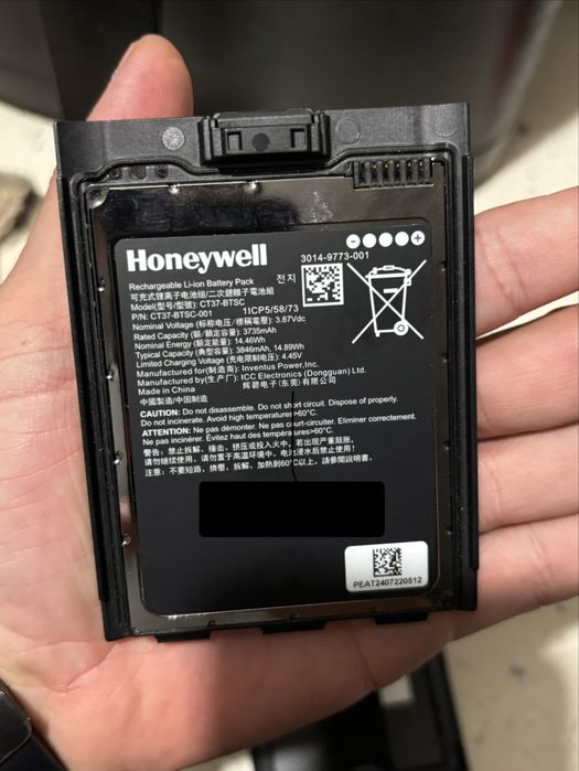 Terminal mobil Honeywell CT37
