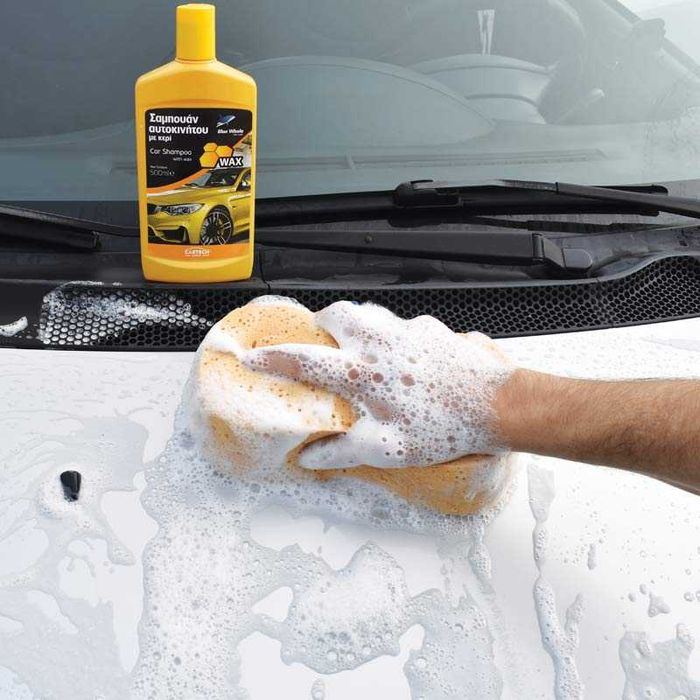 Автошампоан с вакса CarTech 500мл.