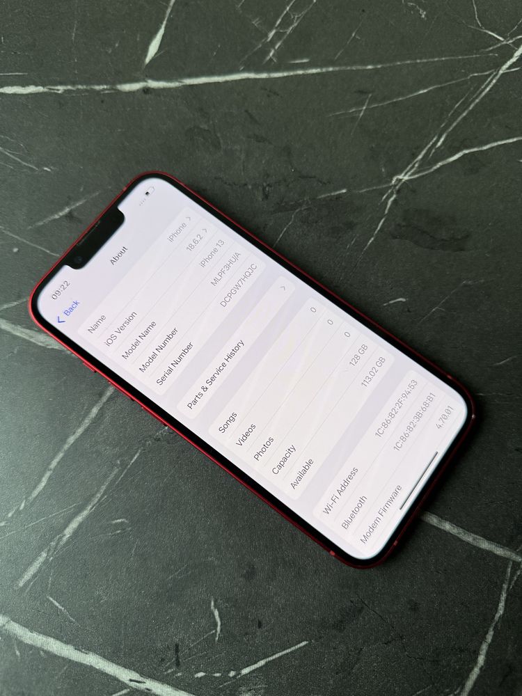 IPhone 13 128GB Red 100% Батерия