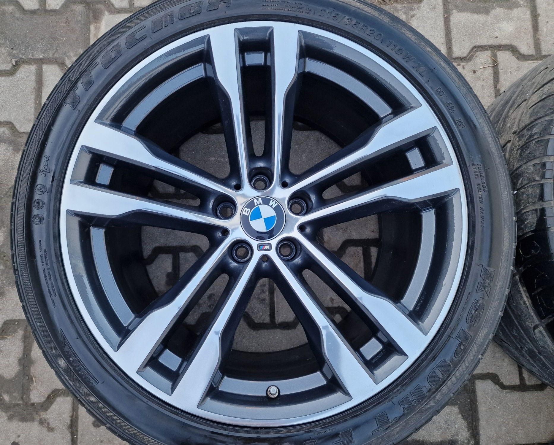 Jante BMW  M 468 pe 20 Diamond Cut BMW X5 F15 X6 F16 E71 roti anvelope