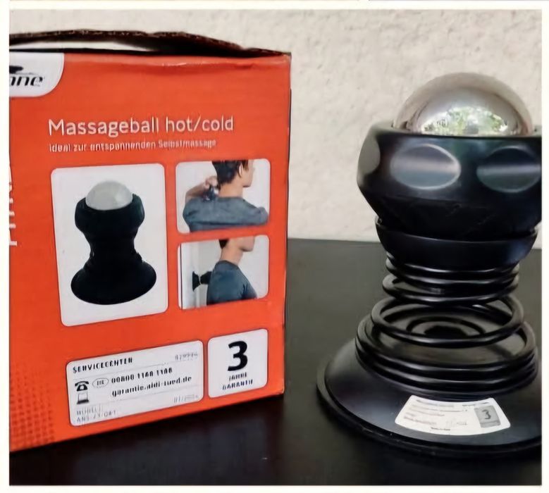 Bila de masaj, tehnologie gel rece, inox, pentru dureri musculare  NOU