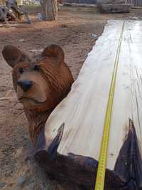Masă lemn masiv cu urs