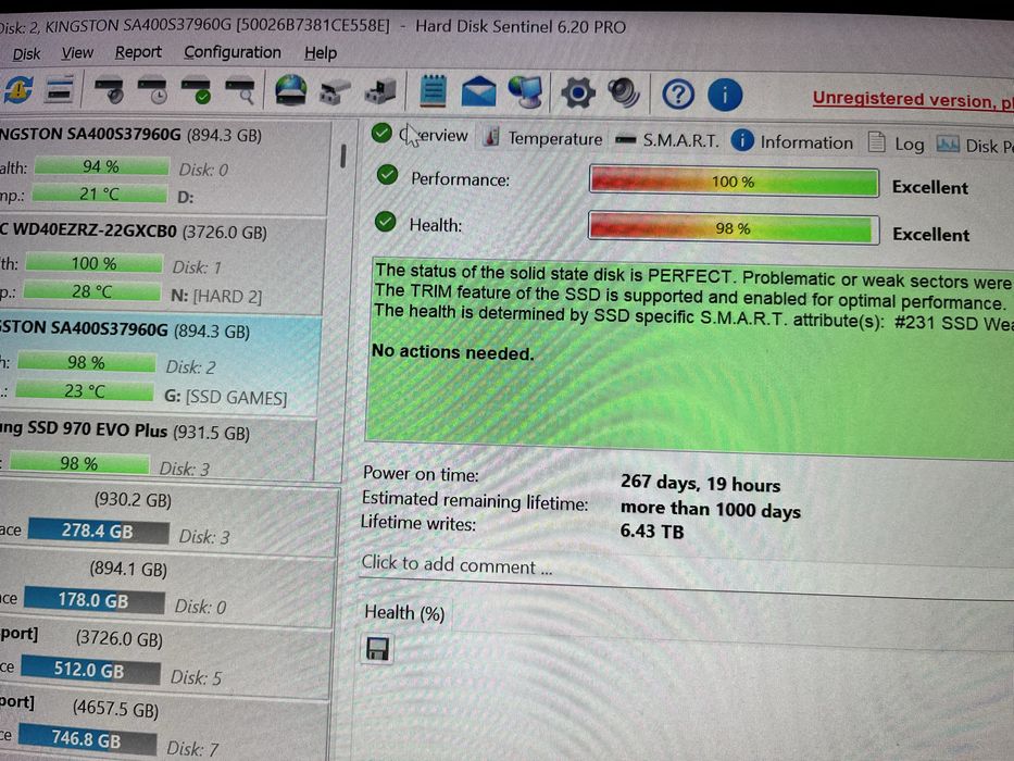 Ssd kingston 960gb A400 sata