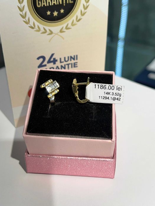 (AG42) Cercei Aur 14K 3.52g(B.11294.1.) GARANTIE 2 ANI