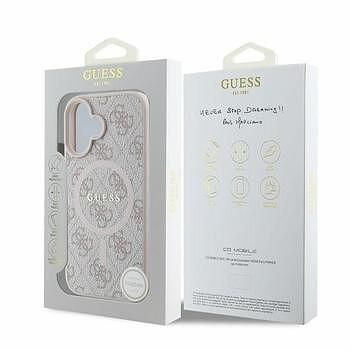 Кейс guess hardcore 4g classic magsafe за iphone 16 - розов