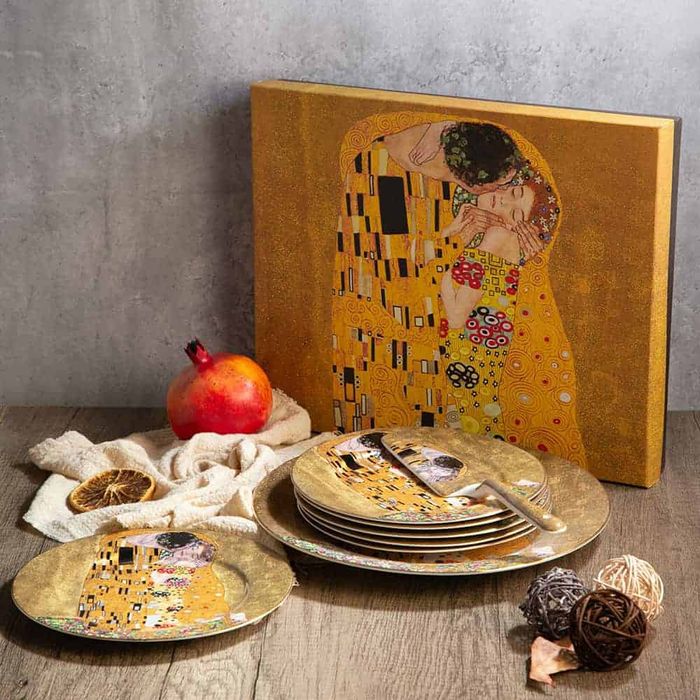 Сервиз за торта от серията Целувката (8 части)