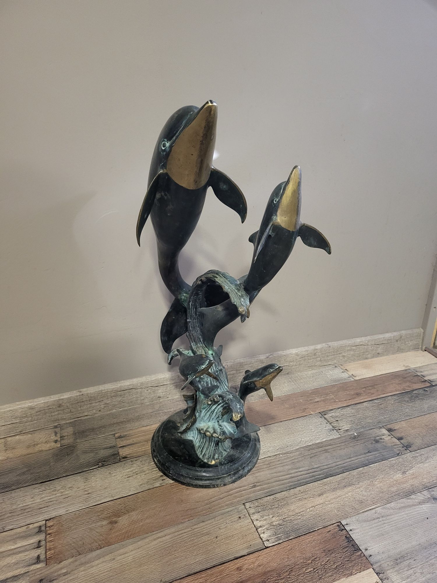 Statuie bronz delfini 72 cm