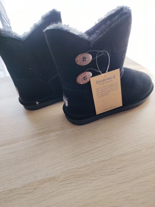 VAND UGG BEARPAW Noi! din piele intoarsa Rosaline, Negru,nr 38
