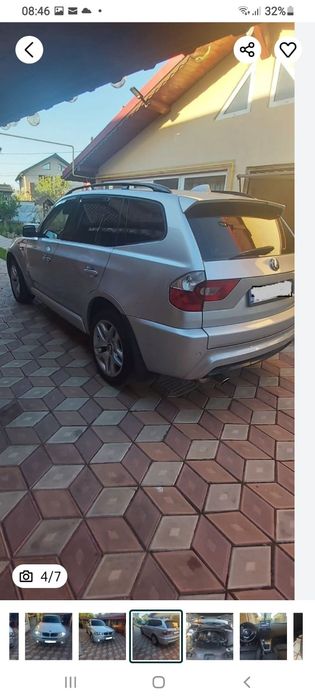 Vand Bmw X3 E83 M paket 2007 2.0 i benzina+ gpl