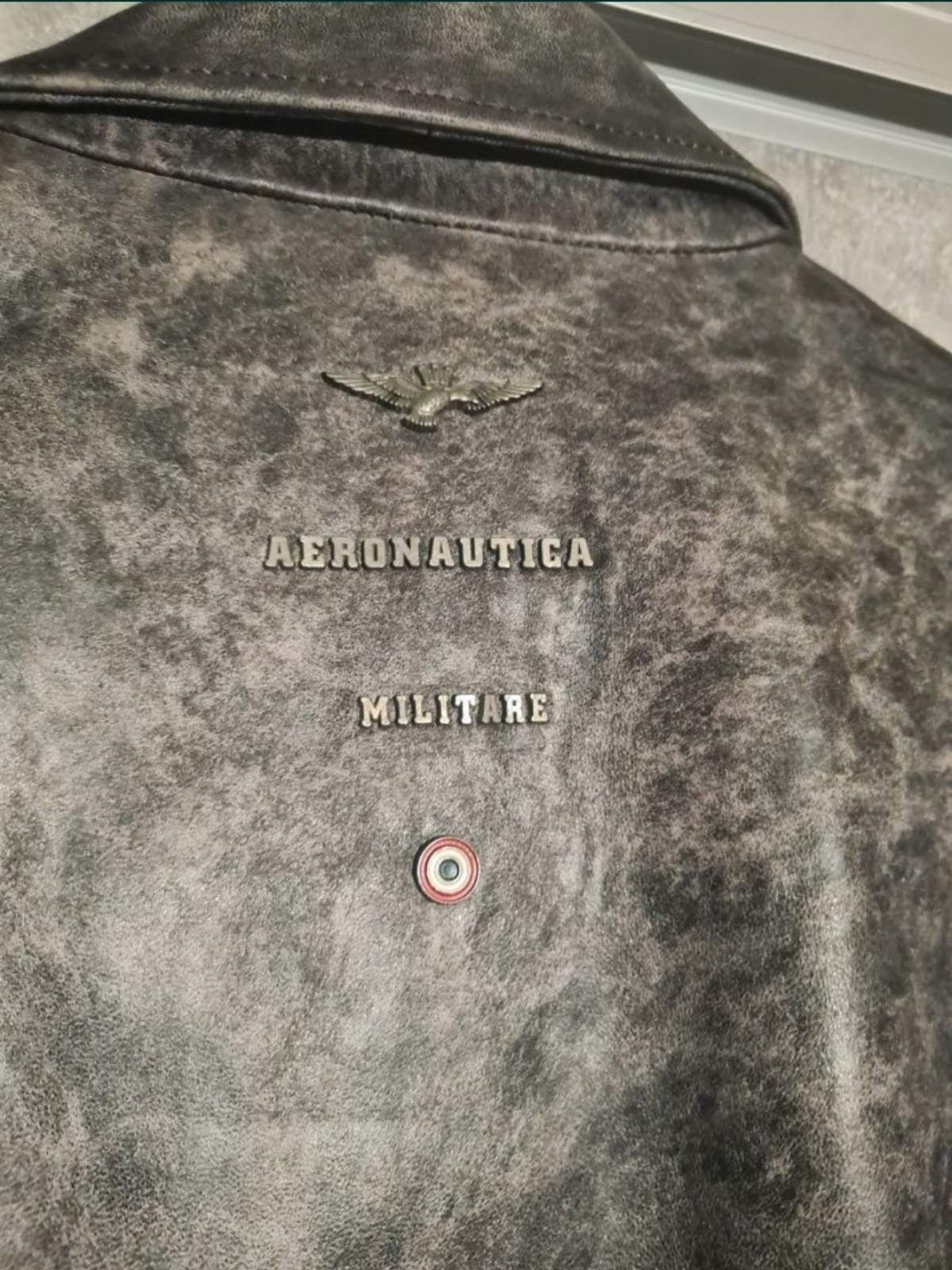 Нов оригинален кожен бомбър Aeronautica Militare Stomo 32 S размер