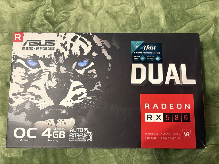 Amd Rx580 4Gb- asus dual oc