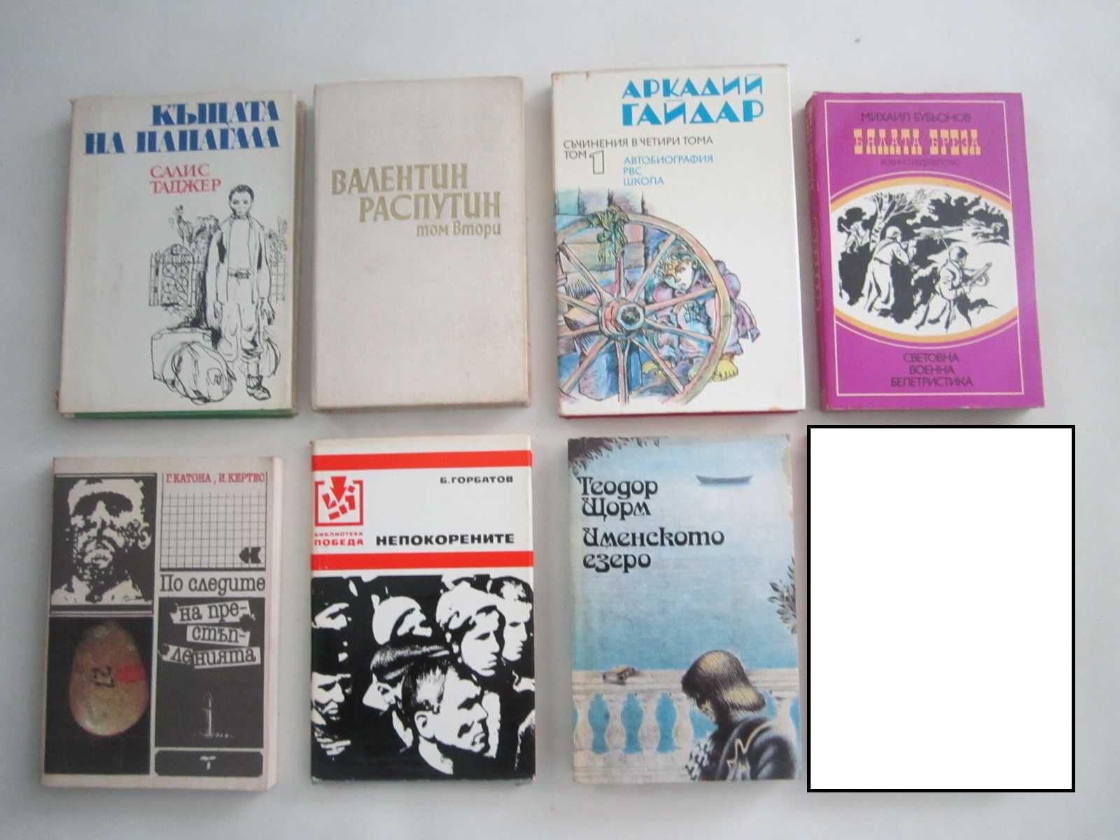 книги /художествена литература / по 1 лв.