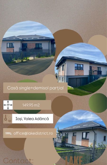 Casa individuala, GARAJ, BECI, 4 cam, 138 mp, 420 teren, Valea Adanca