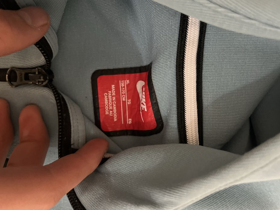 Bluza nike tech baby blue originala