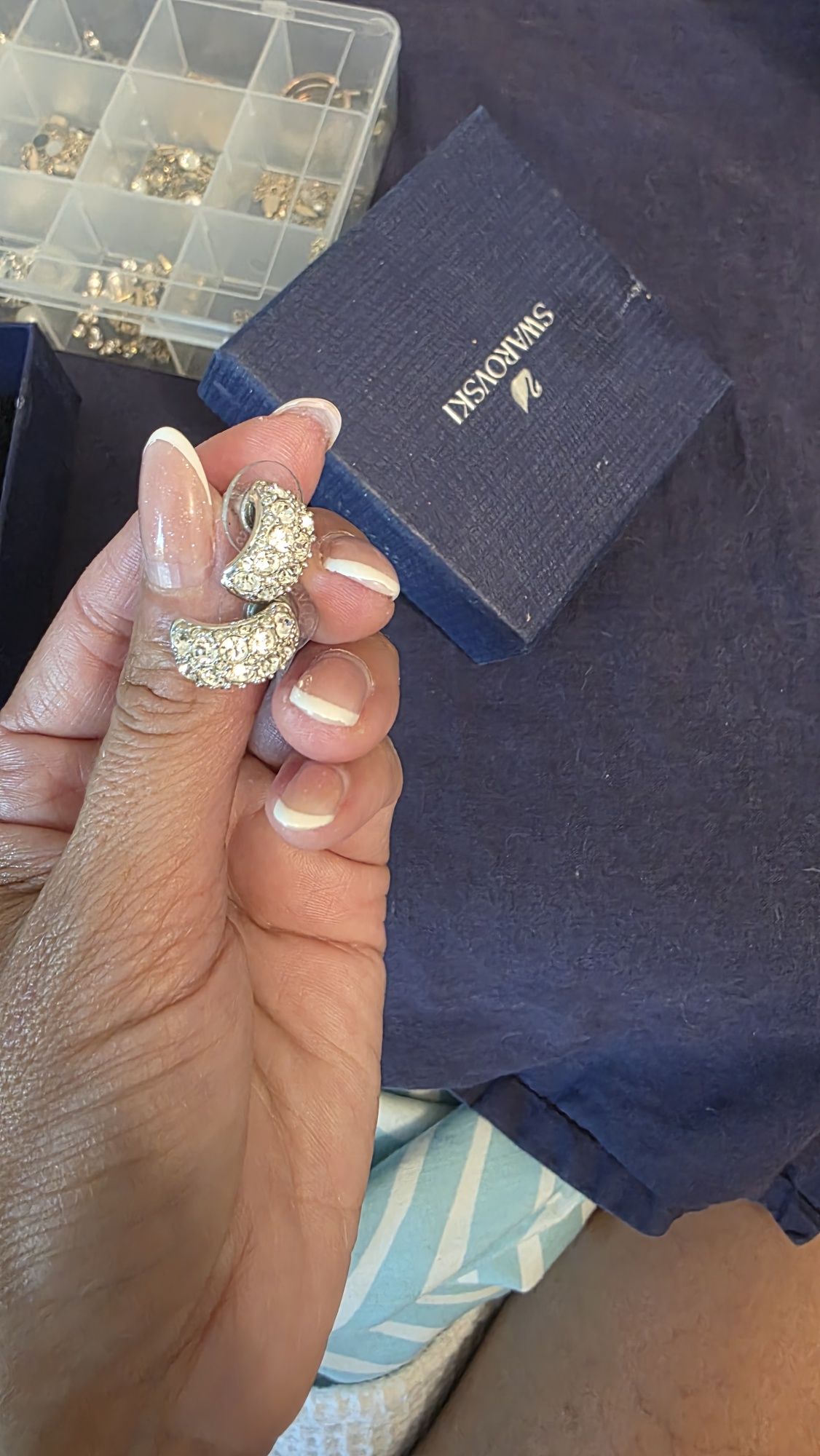 Swarovski обеци с кристали