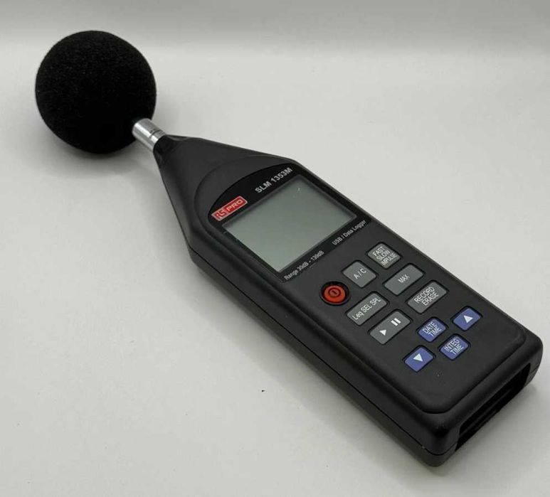 RS PRO SLM1353M Sonometru, Class 2, 30dB to 130dB, 8kHz max, USB
